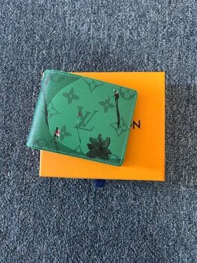 Louis Vuitton Golf Green Bifold Wallet